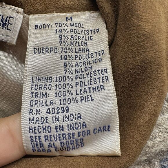 Chrysantheme Vest Women Medium Wool Blend Plaid Vintage Western Cowgirl Bohemian - Picture 7 of 9